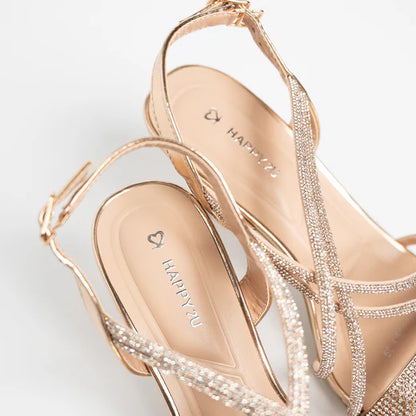 H2U Yvan Cross Slingback Heels - Langsari I Collection