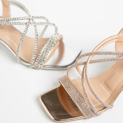 H2U Yvan Cross Slingback Heels - Langsari I Collection