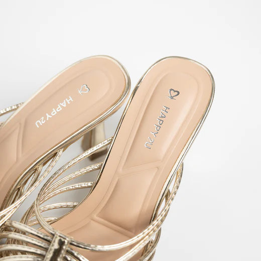 H2U Yaya Glitter Strap Heels - Langsari I Collection