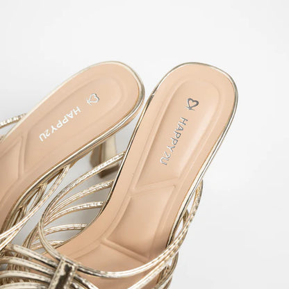 H2U Yaya Glitter Strap Heels - Langsari I Collection