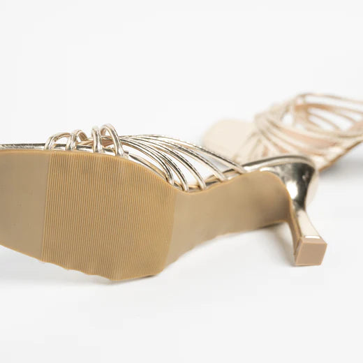 H2U Yaya Glitter Strap Heels - Langsari I Collection