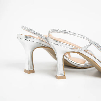 H2U Yuri Glitter Strap Heels - Langsari I Collection