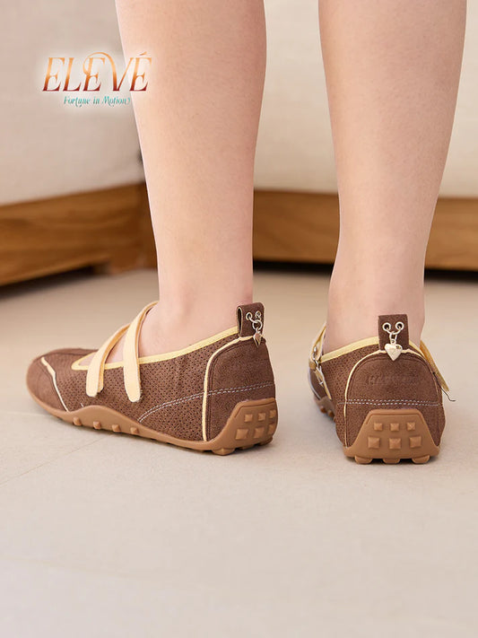 H2U Vanessa Suede Sport Ballerina