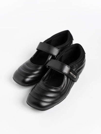 H2U Vince Leather Strap Flats