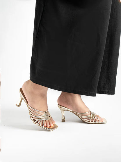 H2U Yaya Glitter Strap Heels - Langsari I Collection