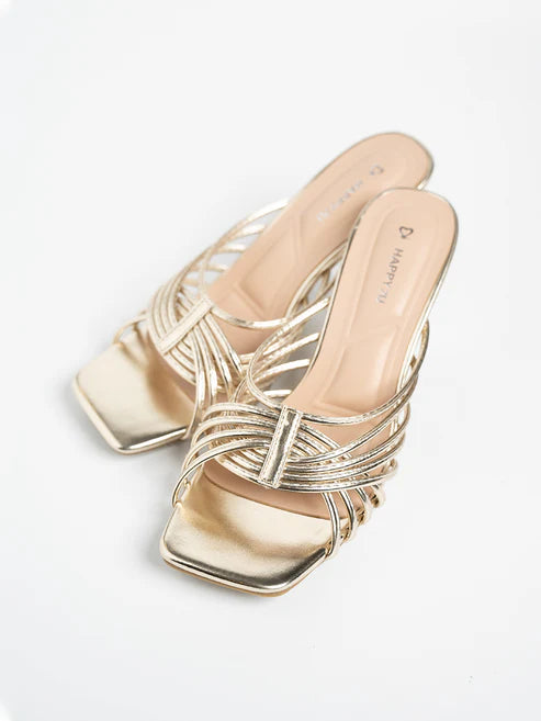 H2U Yaya Glitter Strap Heels - Langsari I Collection