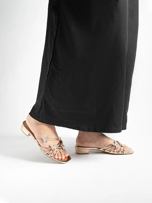 H2U Yugene Glitter Butterfly Sandals - Langsari I Collection