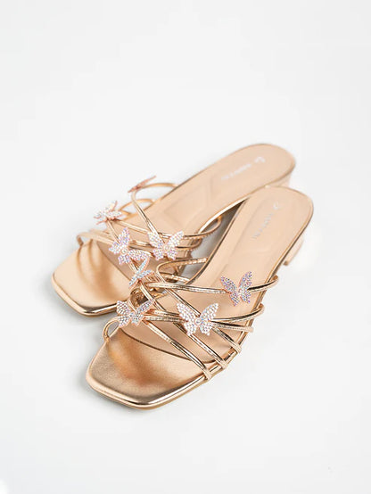 H2U Yugene Glitter Butterfly Sandals - Langsari I Collection