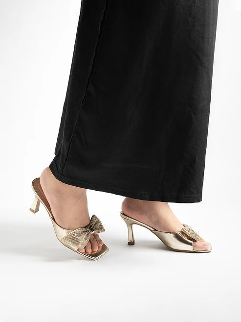 H2U Yumi Bow Glitter Heels - Langsari I Collection