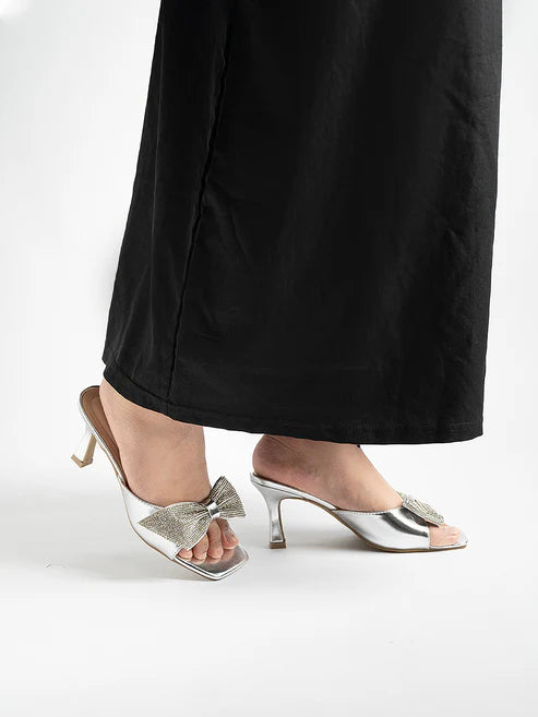 H2U Yumi Bow Glitter Heels - Langsari I Collection