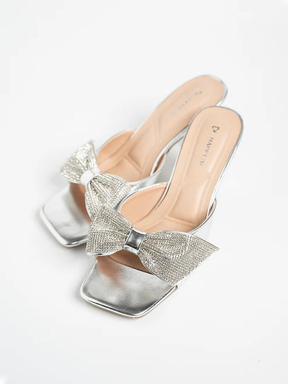 H2U Yumi Bow Glitter Heels - Langsari I Collection