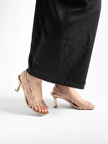 H2U Yuri Glitter Strap Heels - Langsari I Collection