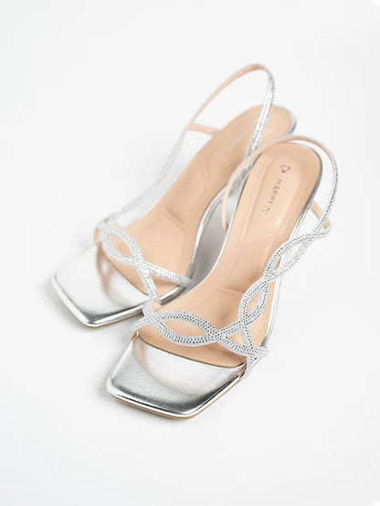 H2U Yuri Glitter Strap Heels - Langsari I Collection