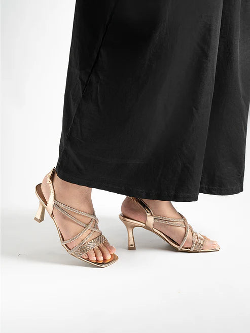 H2U Yvan Cross Slingback Heels - Langsari I Collection