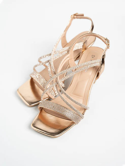 H2U Yvan Cross Slingback Heels - Langsari I Collection