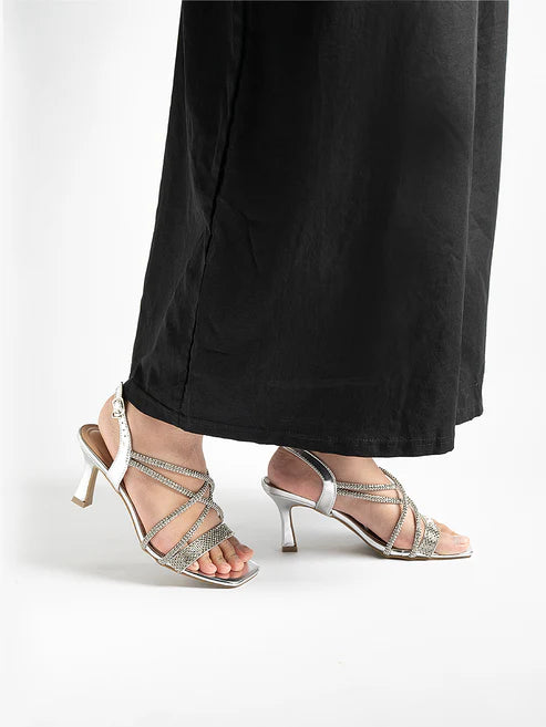 H2U Yvan Cross Slingback Heels - Langsari I Collection