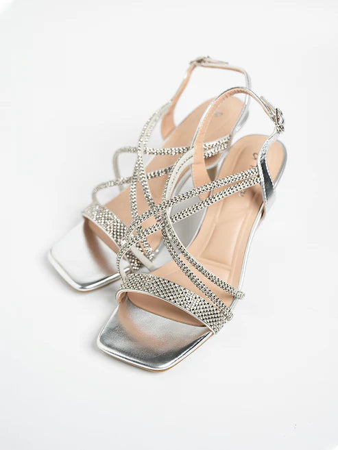 H2U Yvan Cross Slingback Heels - Langsari I Collection