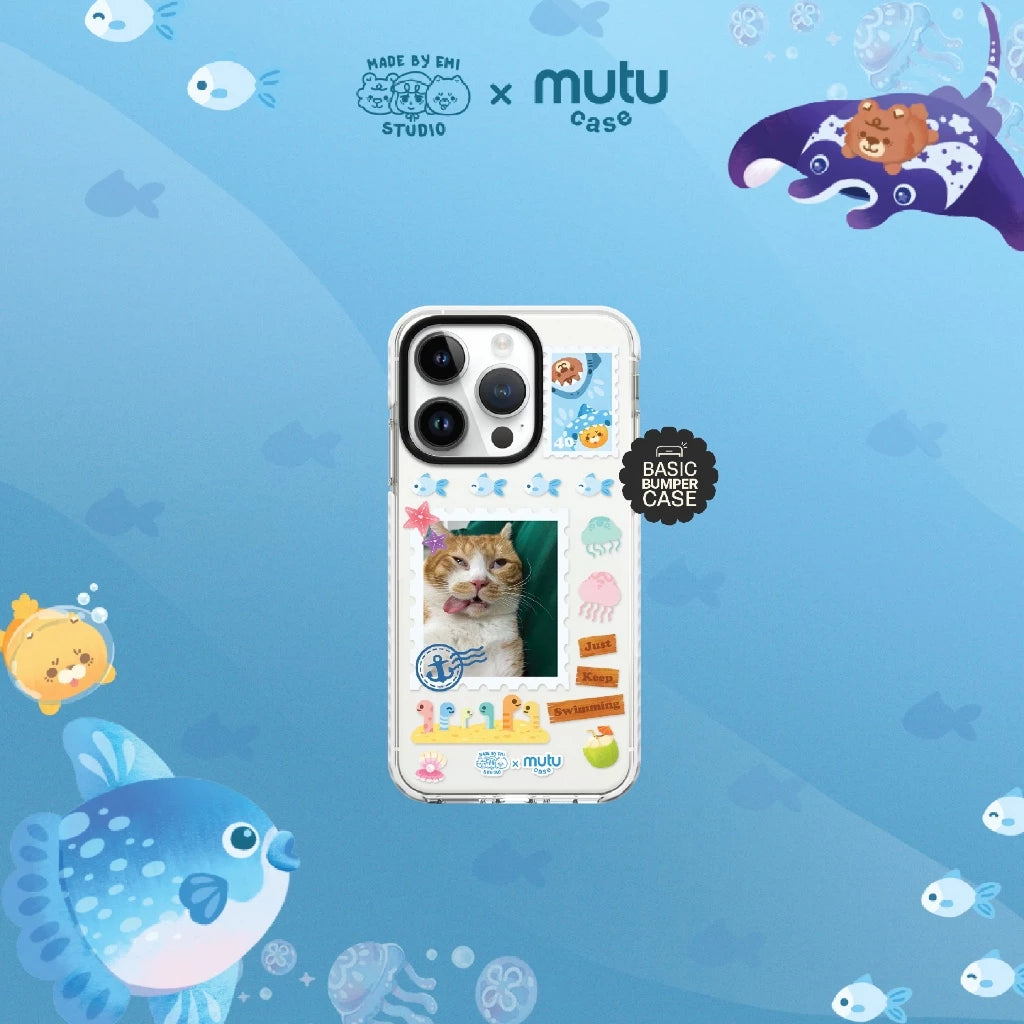 MC Customisable Aquatic Stamps Basic Case - Madebyemi x Mutu Case