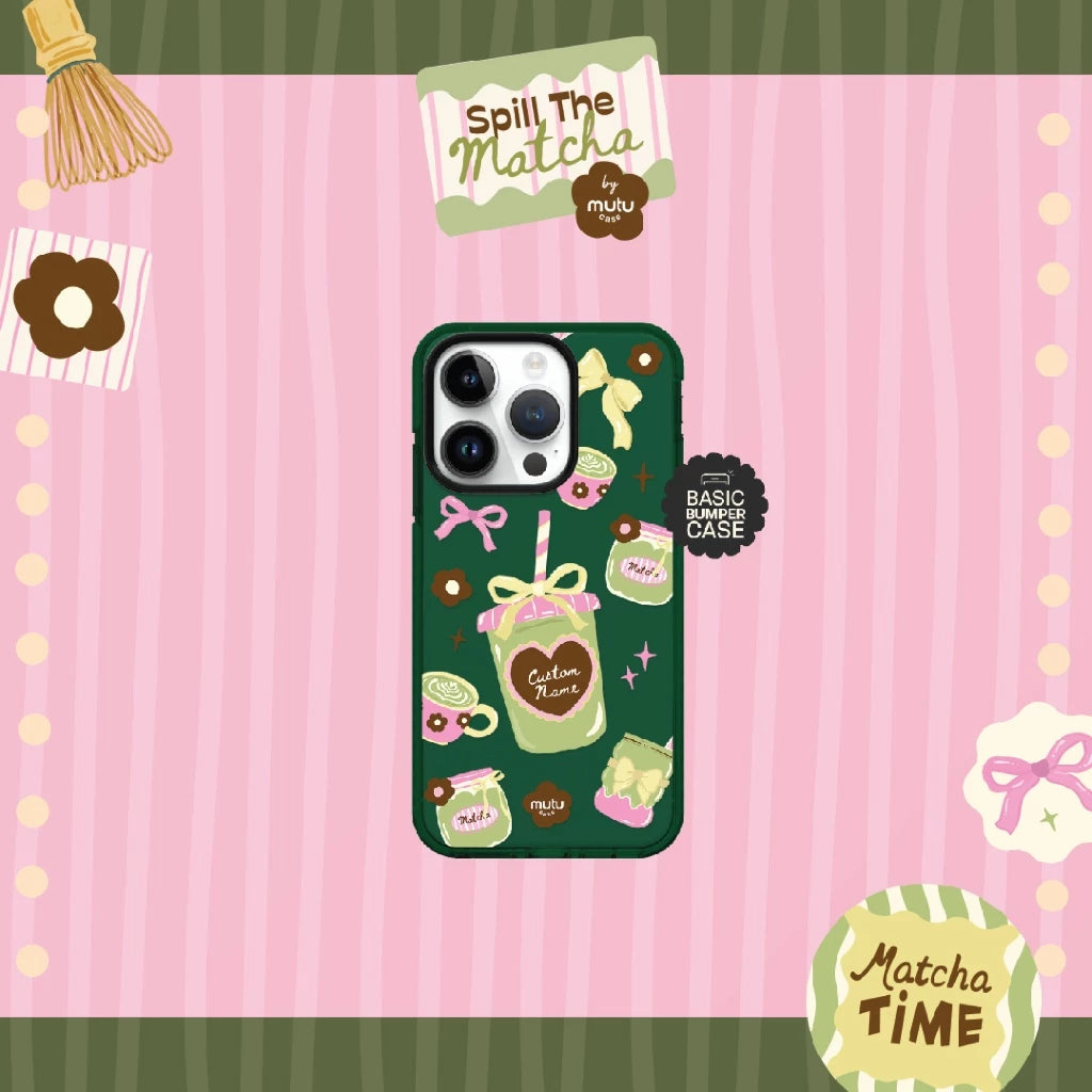 MC Customisable My Matcha Moment Basic Case - Spill the Matcha by Mutu Case