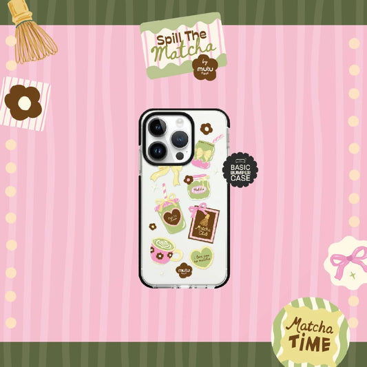 MC Sweet Matcha Diary Basic Case - Spill the Matcha by Mutu Case