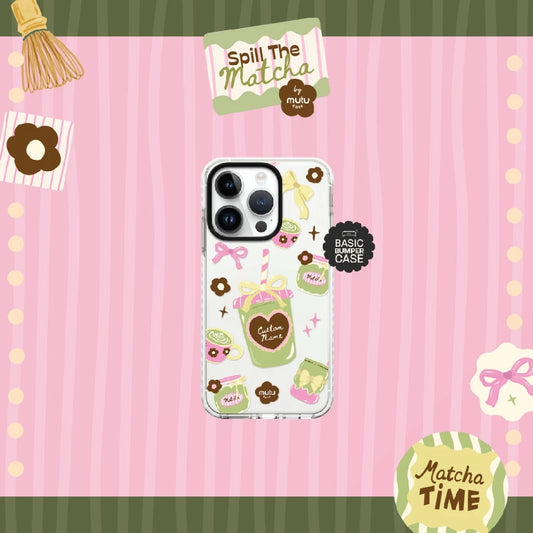 MC Customisable My Matcha Moment Basic Case - Spill the Matcha by Mutu Case