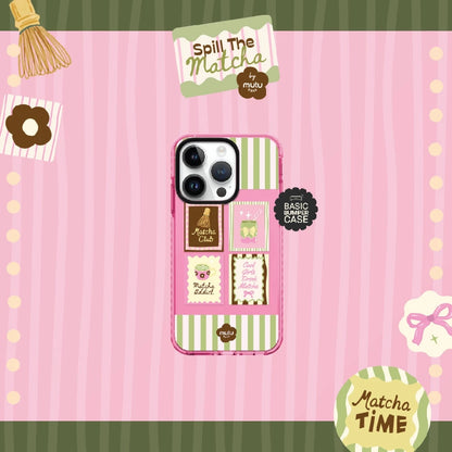 MC Matcha Club Gallery Basic Case - Spill the Matcha by Mutu Case