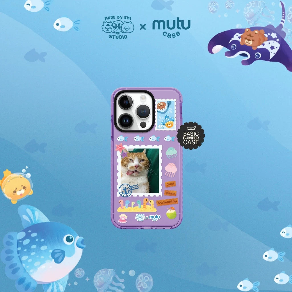 MC Customisable Aquatic Stamps Basic Case - Madebyemi x Mutu Case