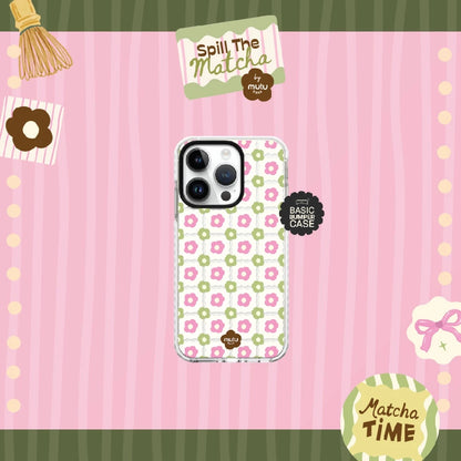 MC Daisy Grid Basic Case - Spill the Matcha by Mutu Case