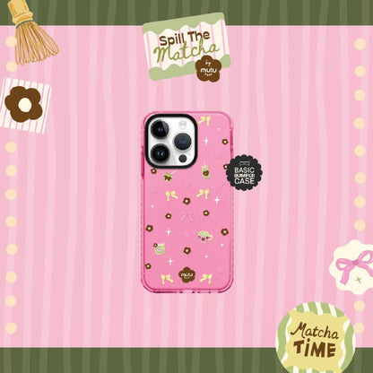 MC Matcha Sprinkle Dreams Basic Case - Spill the Matcha by Mutu Case