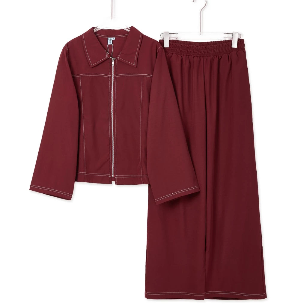 YM Elda Pants Set - Free/Plus Size
