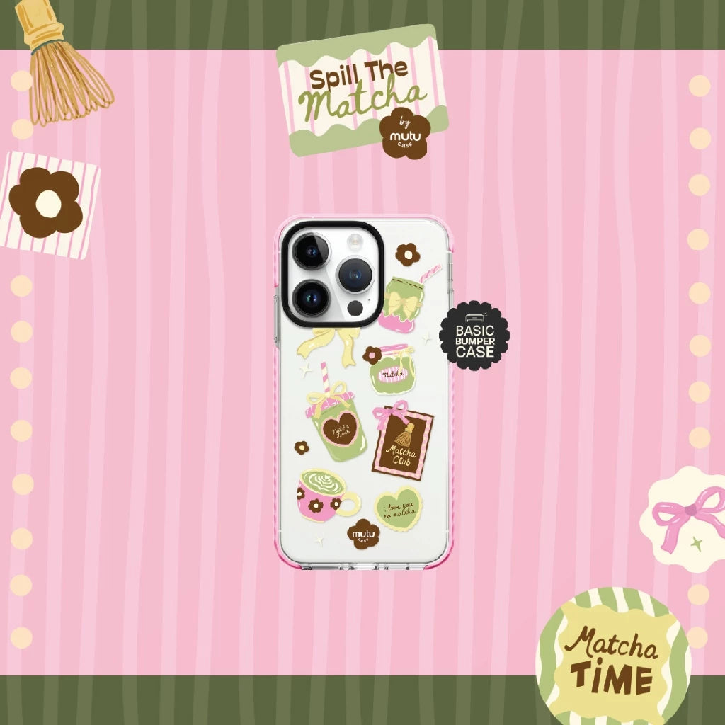 MC Sweet Matcha Diary Basic Case - Spill the Matcha by Mutu Case