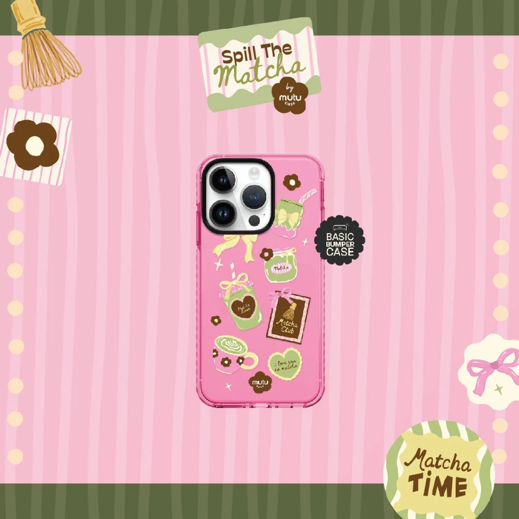MC Sweet Matcha Diary Basic Case - Spill the Matcha by Mutu Case