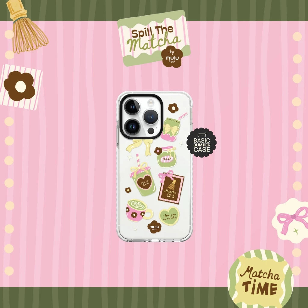 MC Sweet Matcha Diary Basic Case - Spill the Matcha by Mutu Case