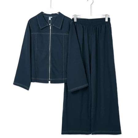 YM Elda Pants Set - Free/Plus Size