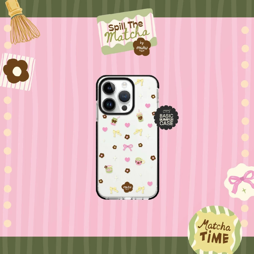 MC Matcha Sprinkle Dreams Basic Case - Spill the Matcha by Mutu Case