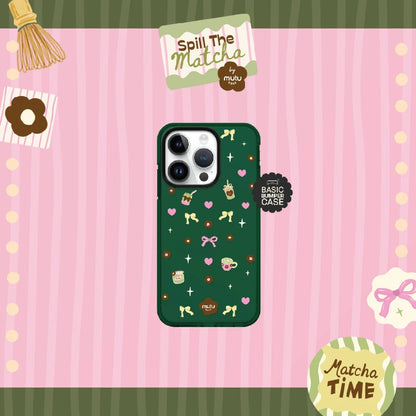 MC Matcha Sprinkle Dreams Basic Case - Spill the Matcha by Mutu Case