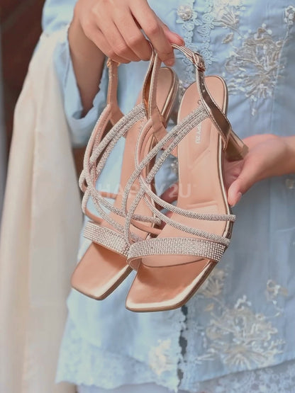 H2U Yvan Cross Slingback Heels - Langsari I Collection