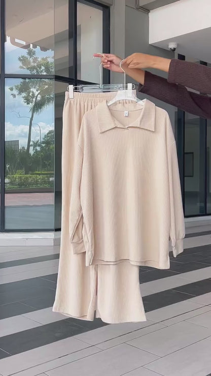 YM Elle/Ellene Set (Blouse & Pants) - Free Size/Plus Size
