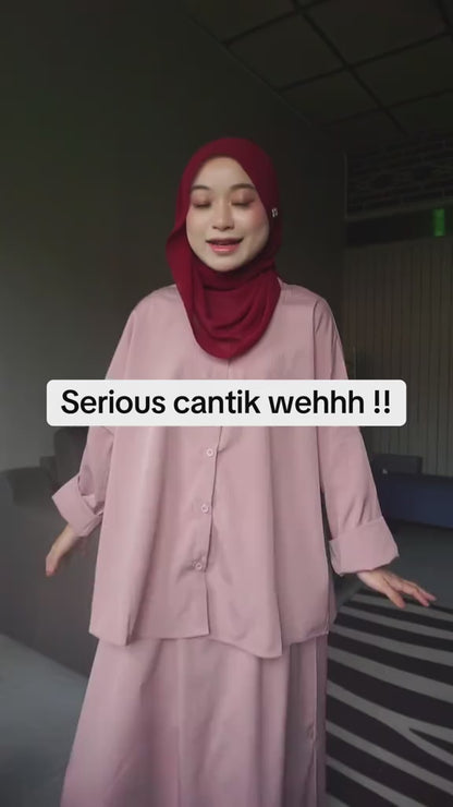 YM Sofea Set (Blouse & Skirt) - Free Size / Plus Size