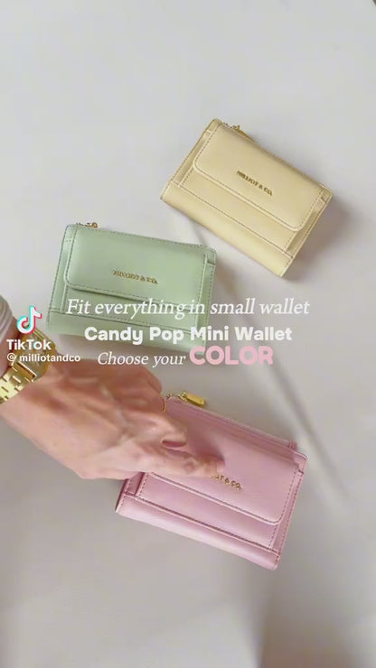 M&Co. Candy Pop Top Zip Mini Wallet