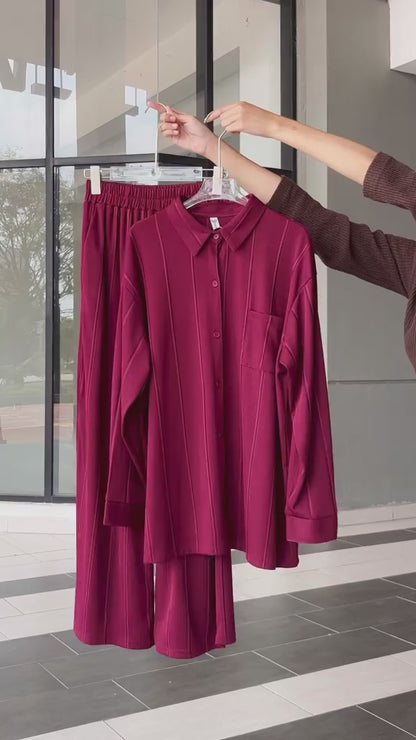 YM Ella Set (Blouse & Pants) - Free Size