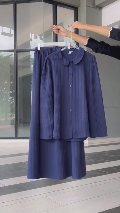 YM Yuri Set (Blouse & Skirt) - Free Size / Plus Size