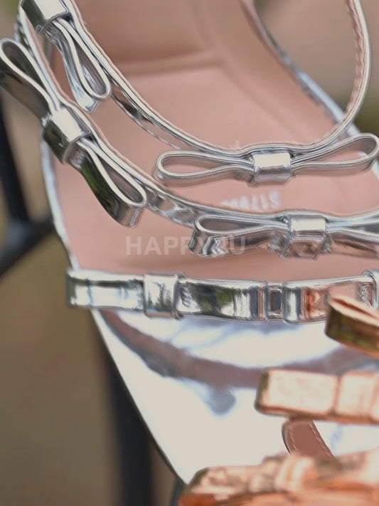 H2U Youka Ribbon Glossy Heels - Langsari I Collection