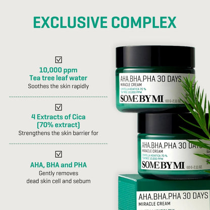 SBM AHA-BHA-PHA 30 Days Miracle Set (Toner+Serum+Cream+Cleansing Bar)