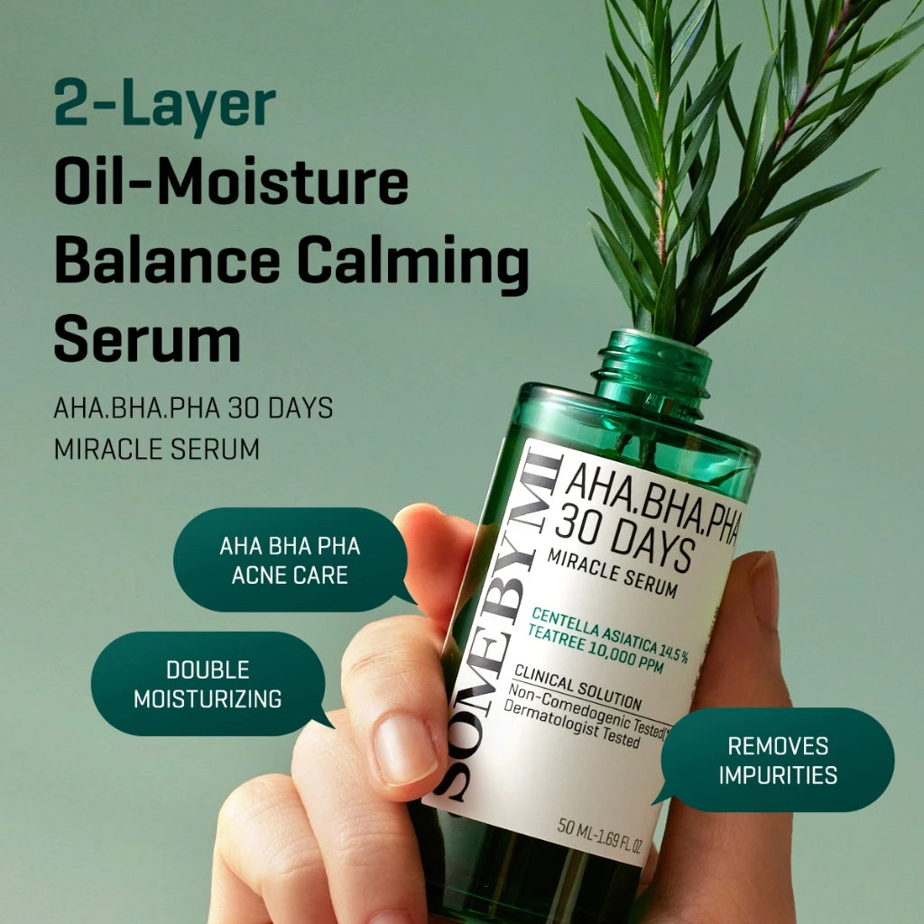 SBM AHA-BHA-PHA 30 Days Miracle Set (Toner+Serum+Cream+Cleansing Bar)