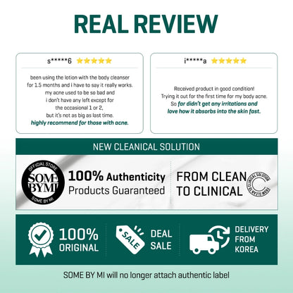 SBM AHA-BHA-PHA Acne Calming Body Set