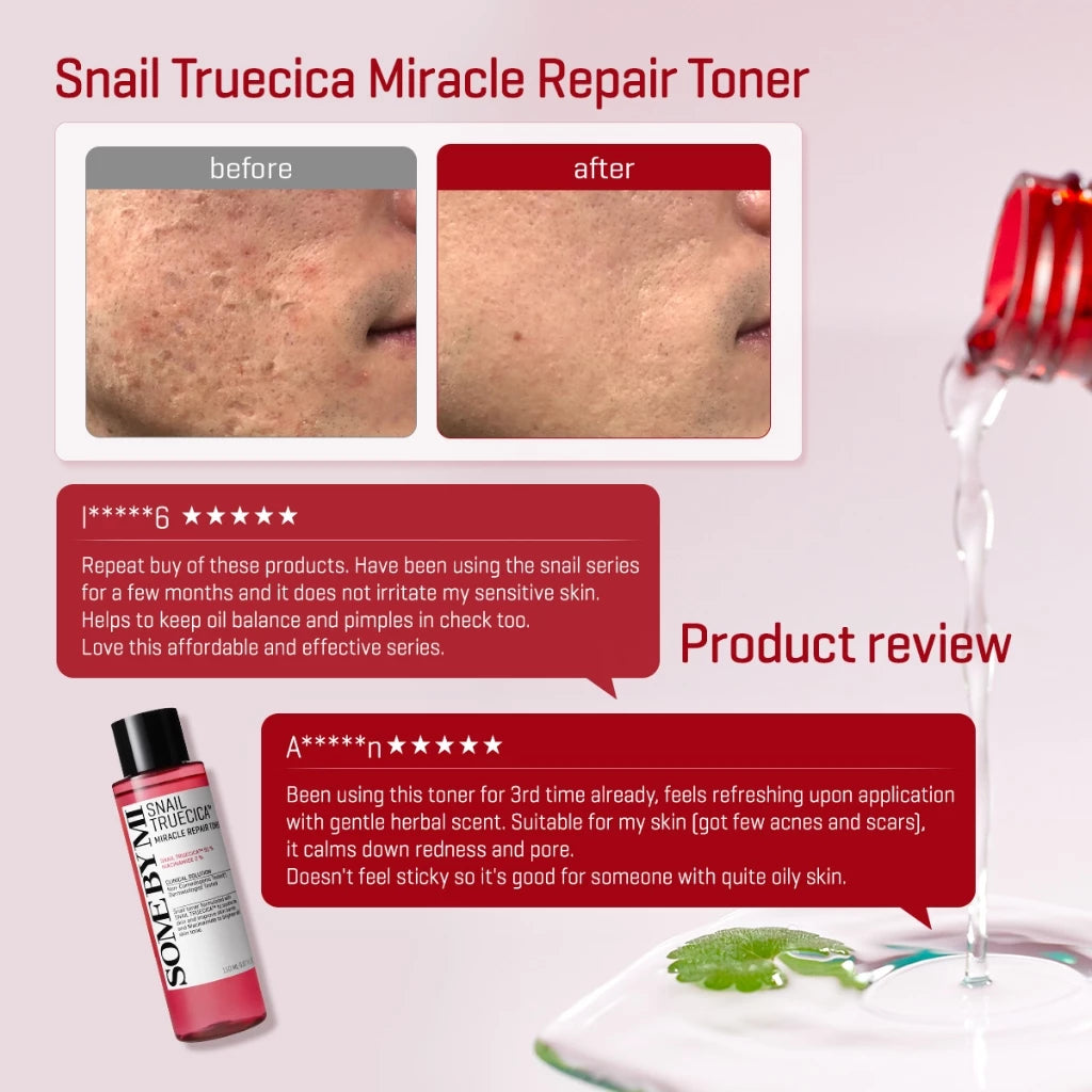 SBM Snail Toner + Snail Gel Cleanser