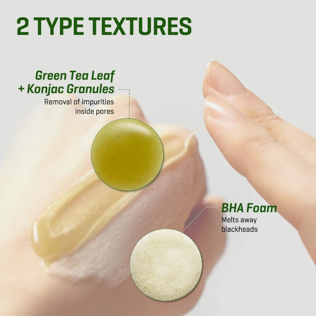 SBM [Bundle of 2] Bye Bye Blackhead 30 Days Miracle Green Tea Tox Bubble Cleanser 120g+120g / Pore Care