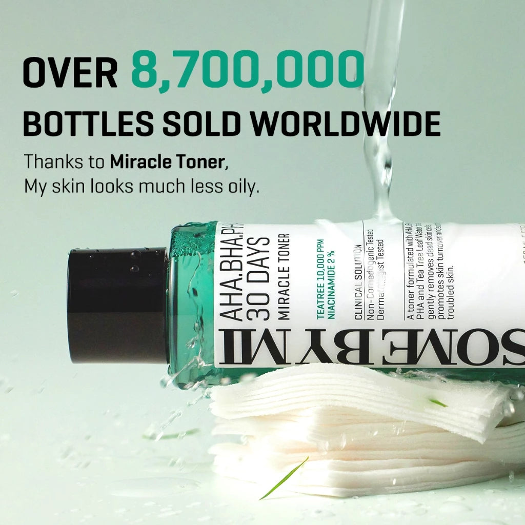 SBM AHA-BHA-PHA 30 Days Miracle Set (Toner+Serum+Cream+Cleansing Bar)