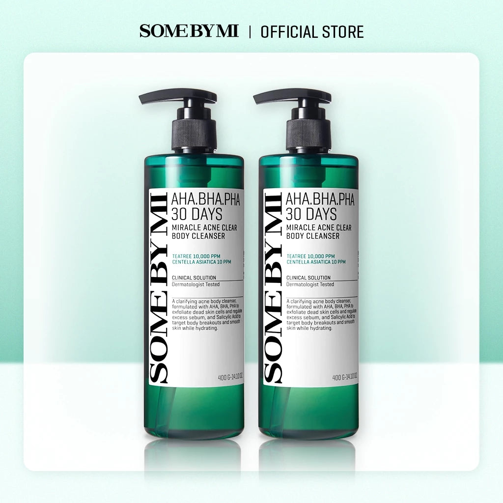 SBM Body Acne Clear Away AHA-BHA-PHA 30 Days Miracle Acne Clear Body Cleanser 400g